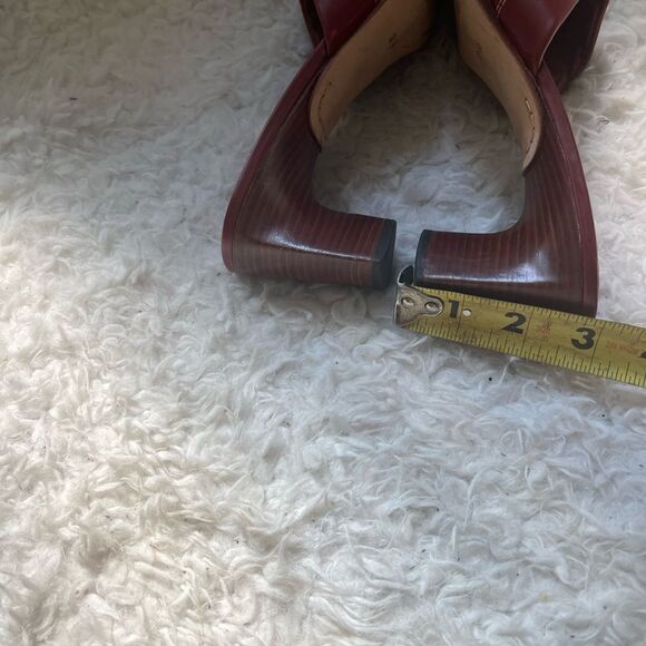 COLE HAAN Country Slides Sandals Leather Red Sandals.SZ9B - Picture 7 of 11